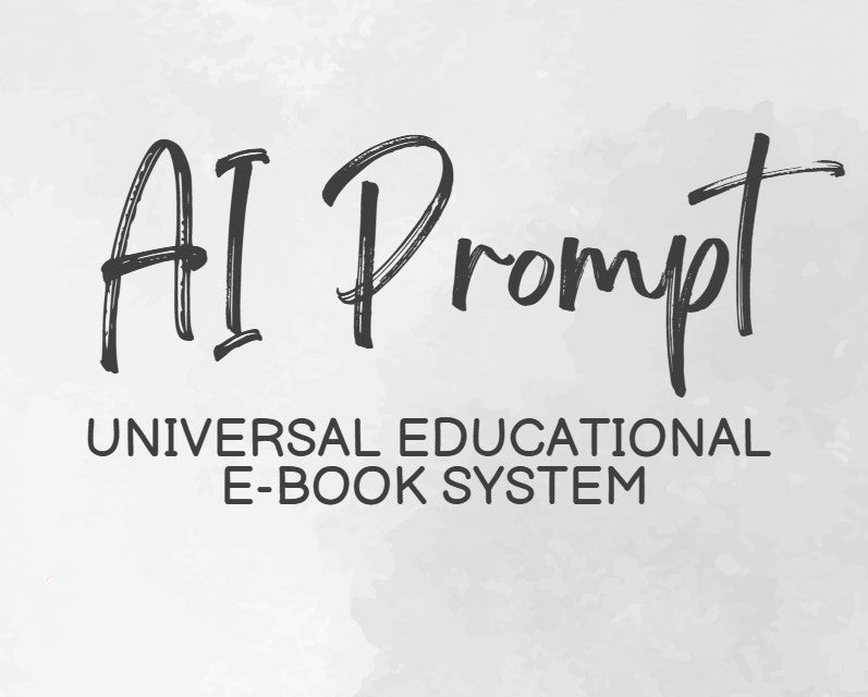 Universal AI Prompt for Publishing E-Book
